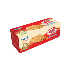 Oat serving biscuits with mulberry syrup