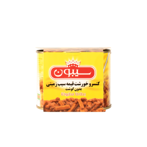 کنسرو خورشت قیمه سیب زمینی بدون گوشت